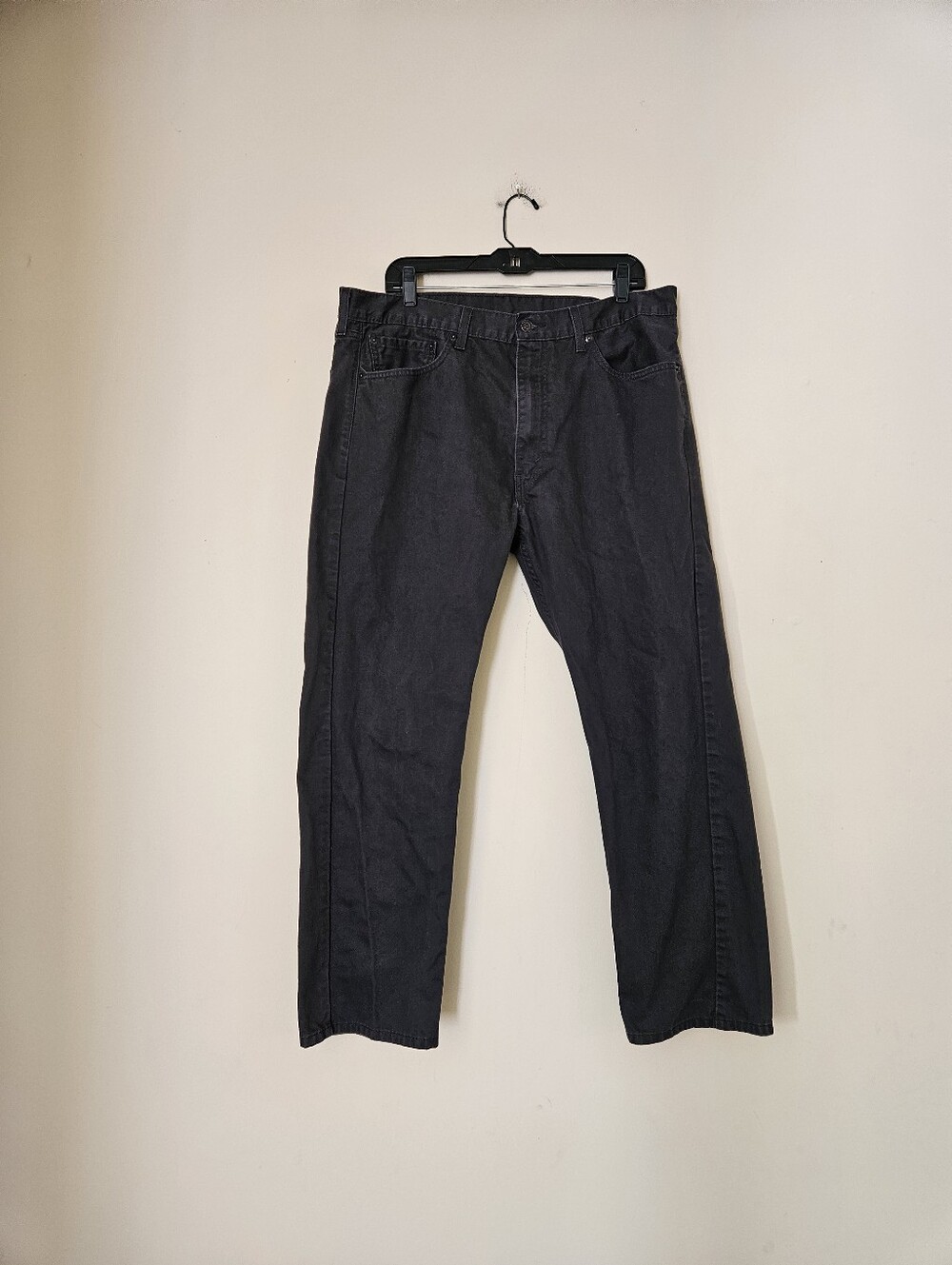 Levi's Men's Charcoal Straight-Leg Jeans, Size 38×30